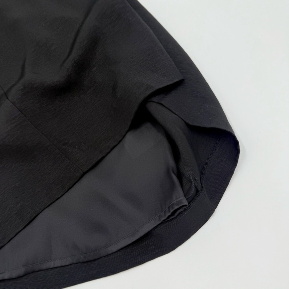 Boden Women’s Ponte Pencil Dress Polka Dot Sheer Mesh Sleeves Bow Black Size 4R - Picture 7 of 13